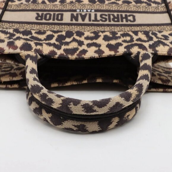 Christian Dior Leopard Small Canvas Book Tote Bag - Picture 5 of 11